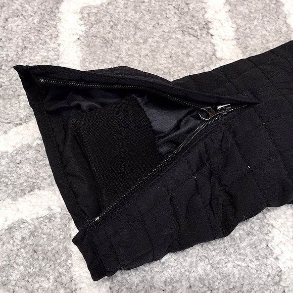 Larry Levine Sport Women's Small Black Quilted Hooded Zippered Jacket - Picture 12 of 14